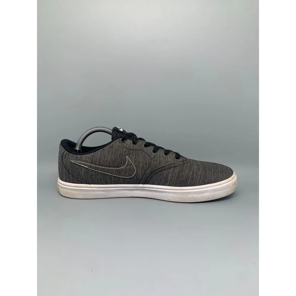 Nike SB Check Solarsoft Canvas‎ Black Shoes 844493-001 Men's Sz 10.5